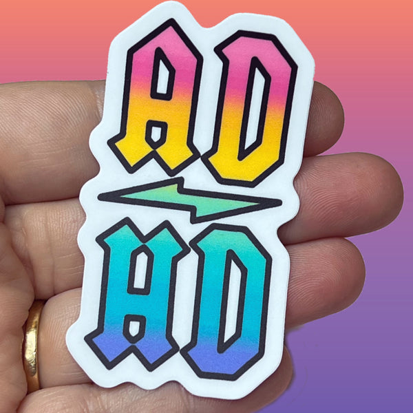 Rainbow ADHD Rocker Sticker