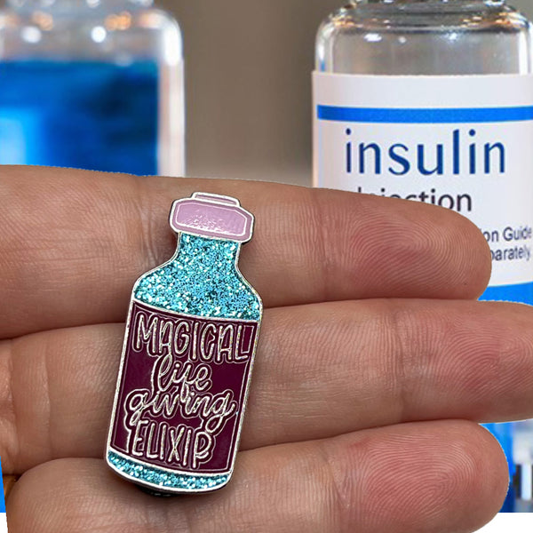 Magical Life Giving Elixir - Insulin - Enamel Pin