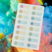 Libre Sensor Change Icon Planner Stickers - Rainbow