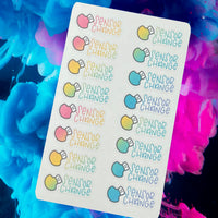 Medtronic Sensor Change Icon Planner Stickers - Rainbow