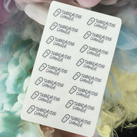 Transmitter Change Icon Planner Stickers - Grey