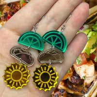 Lime & Tacos & Sunshine Earrings